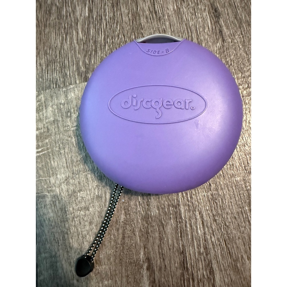 Discgear Purple Portable CD DVD Storage Case Round Clamshell Media Organizer